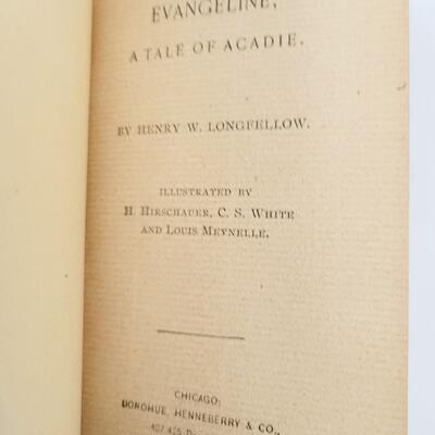 EVANGELINE A TALE OF ACADIA BY HENRY WADSWORTH LONGFELLOW HARDCOVER