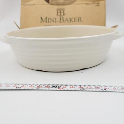 NEW PAMPERED CHEF MINI-BAKER STONEWEAR #2