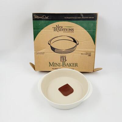 NEW PAMPERED CHEF MINI-BAKER STONEWEAR #2