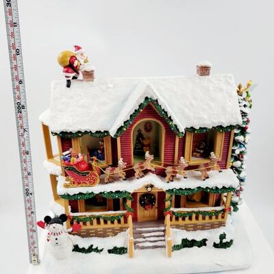 BRADFORD EXCHANGE DISNEY "TWAS THE NIGHT BEFORE CHRISTMAS" STORY HOUSE #AO209