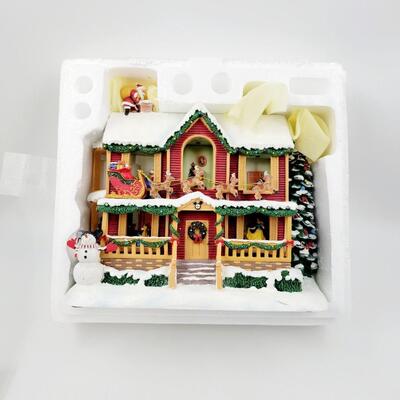 BRADFORD EXCHANGE DISNEY "TWAS THE NIGHT BEFORE CHRISTMAS" STORY HOUSE #AO209