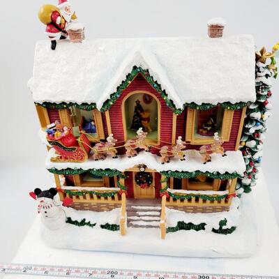 BRADFORD EXCHANGE DISNEY "TWAS THE NIGHT BEFORE CHRISTMAS" STORY HOUSE #AO209