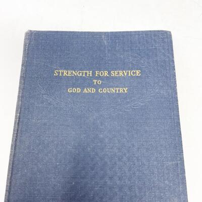 1942 â€œSTRENGTH FOR SERVICE TO GOD AND COUNTRYâ€ MILITARY DEVOTIONAL BOOK