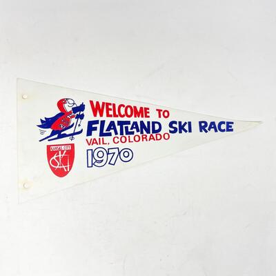 1970 FLATLAND SKI RACE, VAIL CO WELCOME BANNER