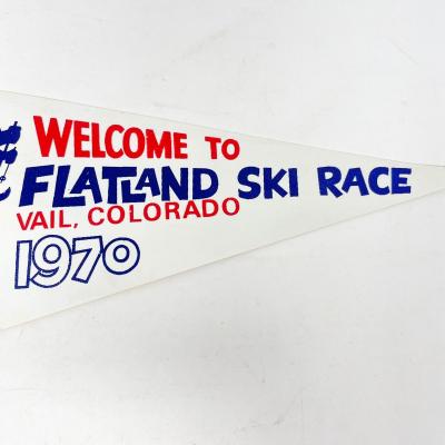 1970 FLATLAND SKI RACE, VAIL CO WELCOME BANNER