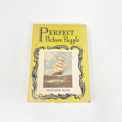 VINTAGE â€œGLOUCESTER BOUNDâ€ SHIP PUZZLE - 15â€ x 10â€