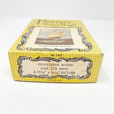 VINTAGE â€œGLOUCESTER BOUNDâ€ SHIP PUZZLE - 15â€ x 10â€