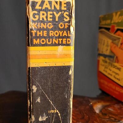 Lot 71: (2) Vintage Hardback Books: ZANE GREY'S Kong of the Mounted + BUCK ROGERS and the OVERTURNED WORLD