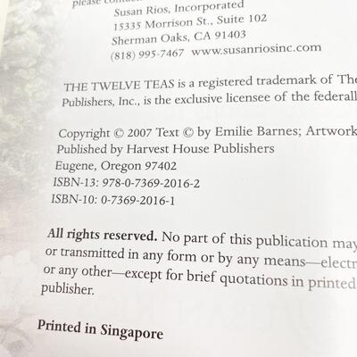 â€œTHE TWELVE TEAS OF INSPIRATIONâ€ HARDBACK RECIPE BOOK