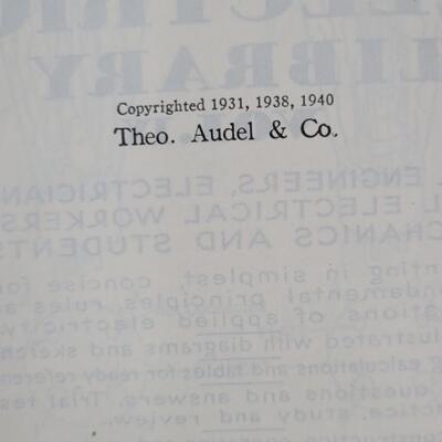1940s AUDELS ELECTRIC LIBRARY BOOKS
