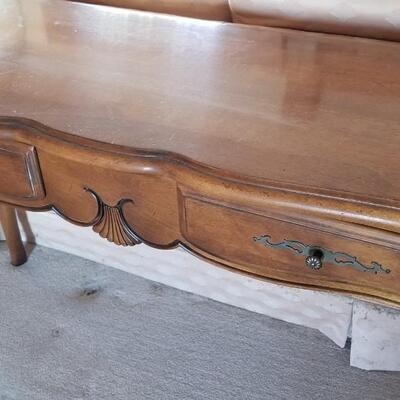 Lot #110  Ethan Allen Sofa Table w/2 drawers