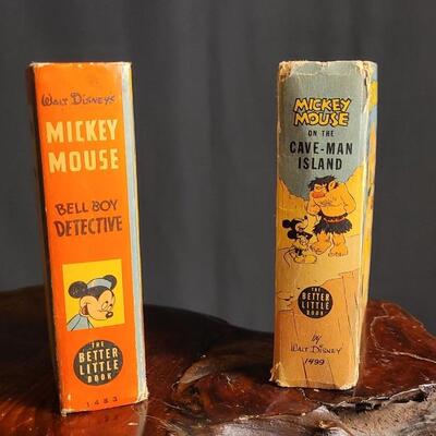 Lot 73: (2) Vintage 1940's MICKEY MOUSE Walt Disney The Better Little Book Selections