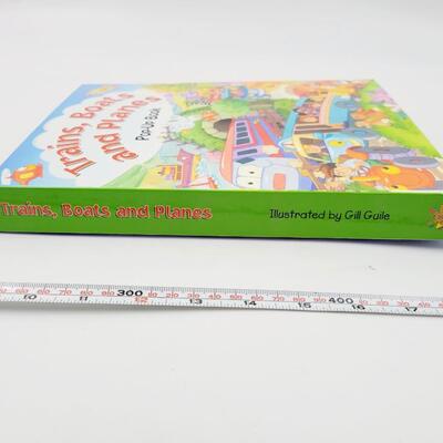 TRAINS, BOATS & PLANES POP-UP BOOK ILLUSTRATED BY GILL GUILE
