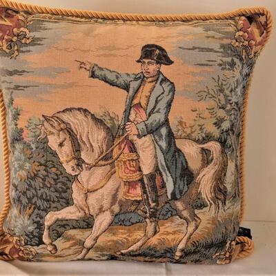 Lot #114  Large NAPOLEON Decorative Cushion and Decorative Napoleon figure