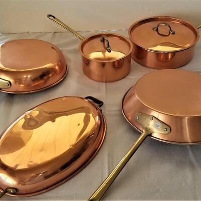 Lot #115  Copper Cookware Lot - 5 pieces
