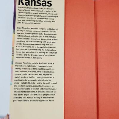 *SIGNED* KANSAS THE HISTORY OF THE SUNFLOWER STATE 1854 -2000 BY CRAIG MINER HARDBACK