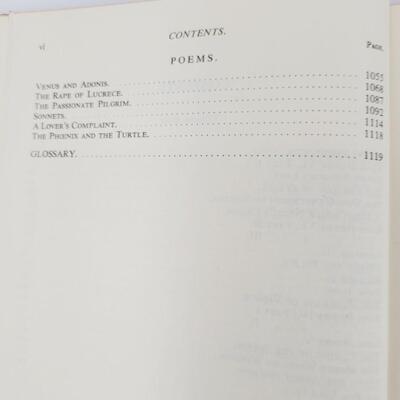 THE COMPLETE WORKS OF WILLIAM SHAKESPEARE VOL 1 & 2 BOOK CLUB EDITION HARDBACK BOOKS