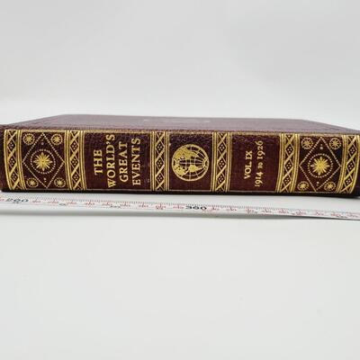 THE WORLDS GREATEST EVENTS VOL 9 FROM 1914 - 1926 HARDBACK BOOK