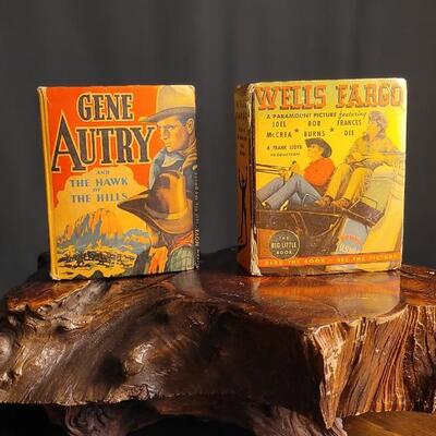 Lot 75: (2) Vintage Western The Big/Better Little Books: Wells Fargo & Gene Autry