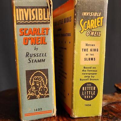 Lot 77: (2) Vintage 1940's INVISIBLE SCARLET O'NEIL The Better Little Books