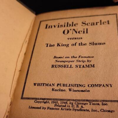 Lot 77: (2) Vintage 1940's INVISIBLE SCARLET O'NEIL The Better Little Books
