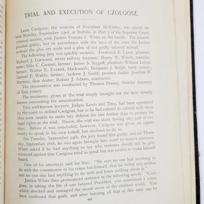 1901 LIFE OF WILLIAM MCKINLEY & COMPLETE STORY OF HIS ASSASINATION HARDBACK BOOK