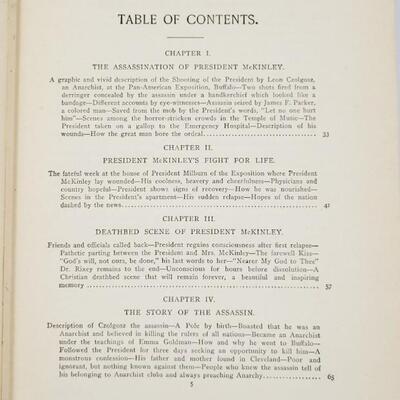 1901 LIFE OF WILLIAM MCKINLEY & COMPLETE STORY OF HIS ASSASINATION HARDBACK BOOK
