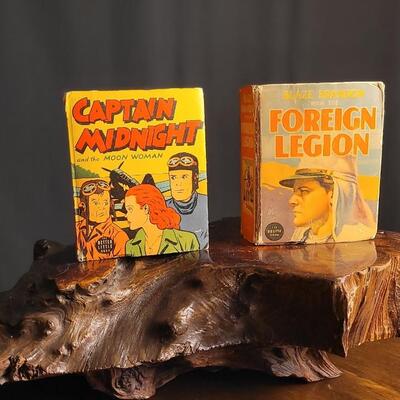 Lot 79: (2) Vintage Militaria The Better Little Books Selections: CAPTAIN MIDNIGHT + FOREIGN LEGION