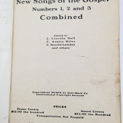 VERY OLD SONGS OF THE GOSPEL COMBINED FOR BULGIN & ROSE (CANVAS BOUND?)