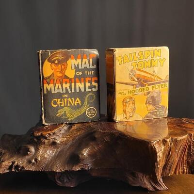 Lot 80: (2) Vintage The Big Little Book Wartime Stories: TAILSPIN TOMMY + MAC OF THE MARINES