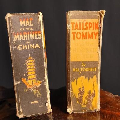 Lot 80: (2) Vintage The Big Little Book Wartime Stories: TAILSPIN TOMMY + MAC OF THE MARINES