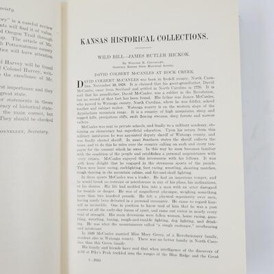 KANSAS HISTORICAL COLLECTIONS VOL XVII - 1926 - 1928