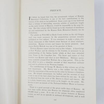 KANSAS HISTORICAL COLLECTIONS VOL XVII - 1926 - 1928