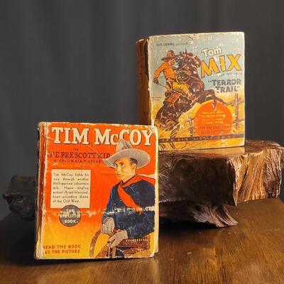 Lot 83: (2) Vintage Hardback Western The Big Little Book Stories: TIM MCCOY + TOM MIX