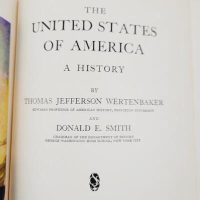 1933 THE UNITED STATES OF AMERICA - A HISTORY BY THOMAS JEFFERSON WERTENBAKER & DONALD E. SMITH
