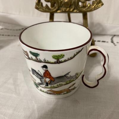 Staffordshire and Coalport Hunting Scene Fox Hunt Fine Bone China