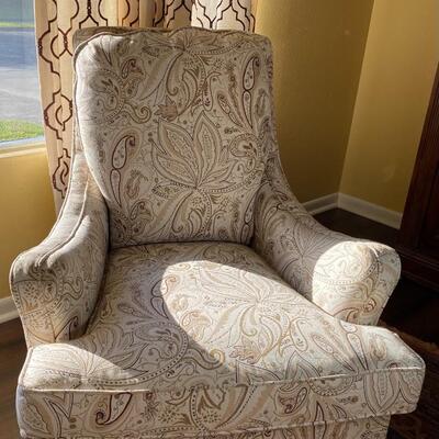 Matching upholstered occasional chairs