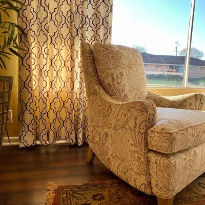 Matching upholstered occasional chairs