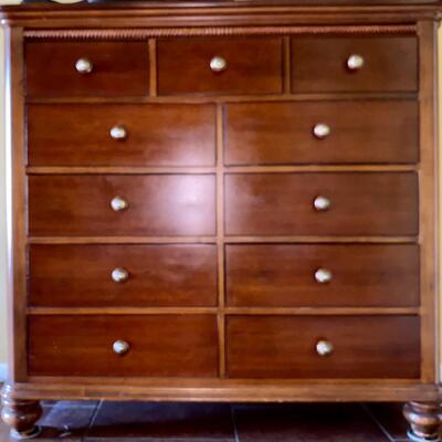 11 drawer solid oak gentleman's chest