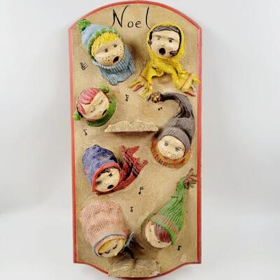HANDMADE CAROLERS ARE SINGING HOLIDAY WALL HANGING