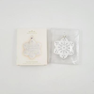 HALLMARK "OUR 1ST CHRISTMAS" ORNAMENT