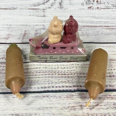 Set of Bear Soaps and Candles
