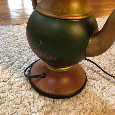 Fruit Painted Teapot Lamp (DR - KM)