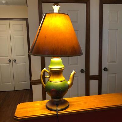 Fruit Painted Teapot Lamp (DR - KM)