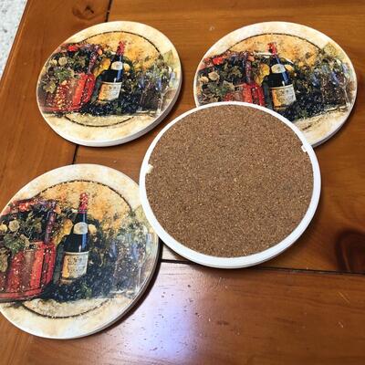 Wine Themed Sand Coasters (LR - KM)