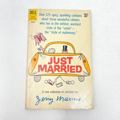 *1ST EDITION* 1960 â€œJUST MARRIEDâ€ BY JERRY MARCUS CARTOON BOOK