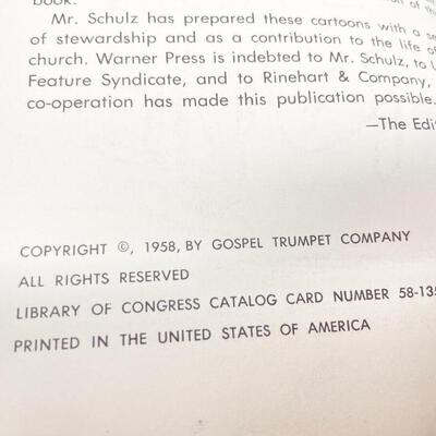 1958 â€œYOUNG PILLARSâ€ CARTOON BOOK BY CHARLES SCHULZ - CREATOR OF â€œPEANUTSâ€