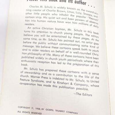 1958 â€œYOUNG PILLARSâ€ CARTOON BOOK BY CHARLES SCHULZ - CREATOR OF â€œPEANUTSâ€