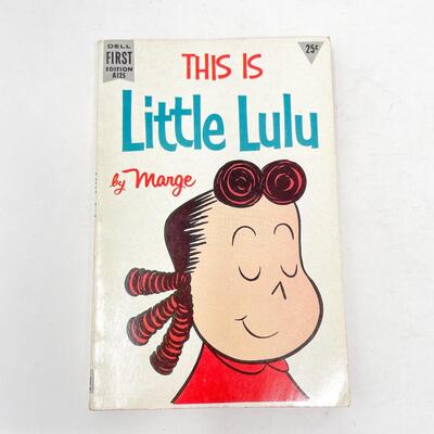 *1ST EDITION* 1956 â€œTHIS IS LITTLE LULUâ€ BY MARGE CARTOON BOOK