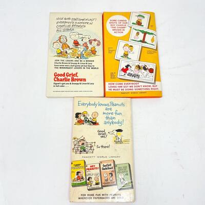 VINTAGE PEANUTS CARTOON BOOK BUNDLE #2